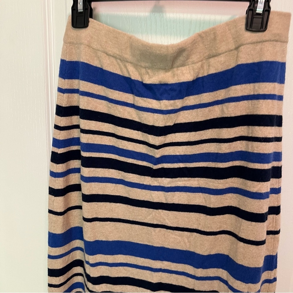 Anthropologie x Sparrow cotton wool Angora  skirt tube skirt slit size large - Picture 7 of 11